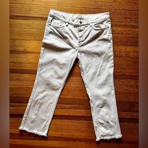 Free People White Denim